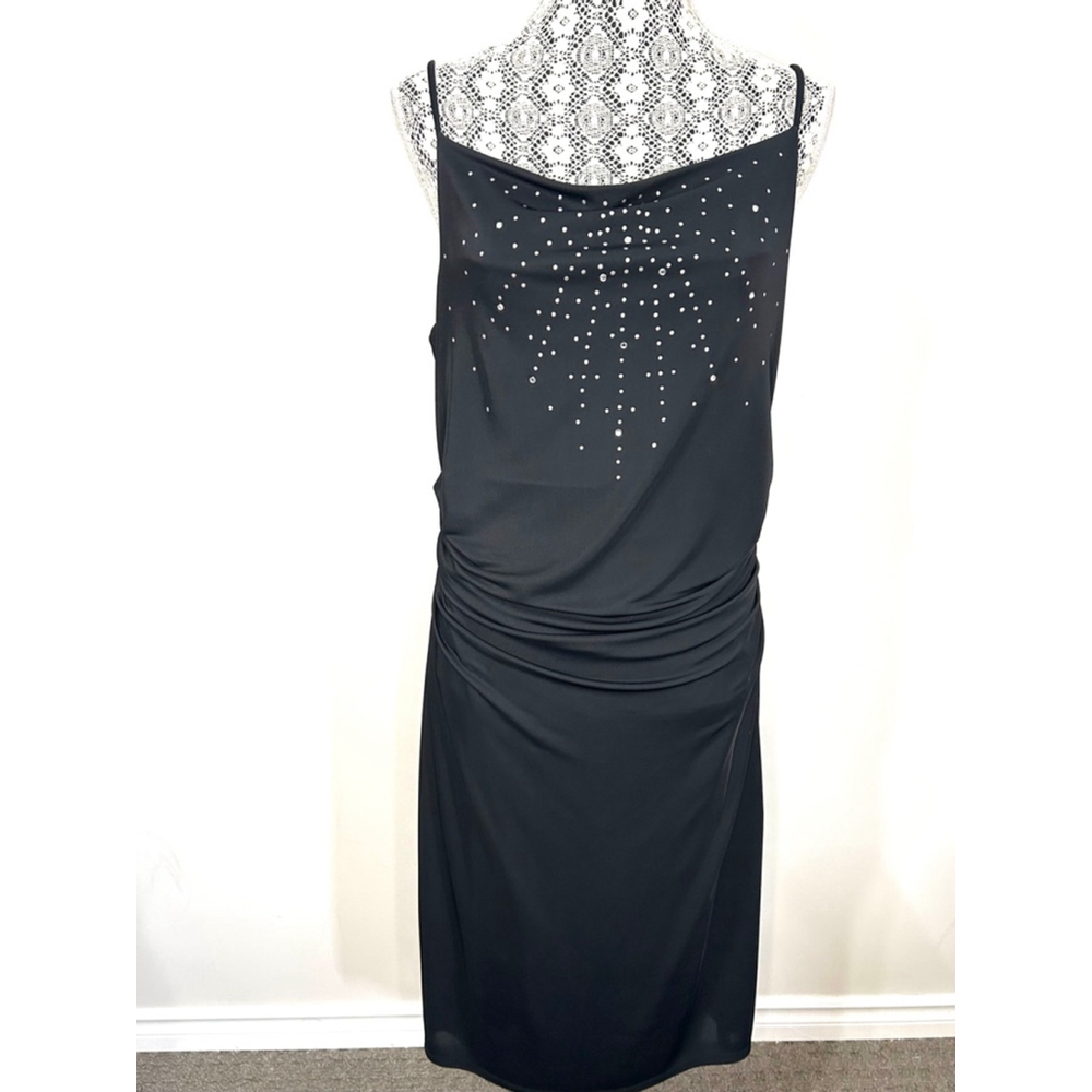 Vintage 90s Black fitted Dress tag Size L